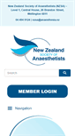 Mobile Screenshot of anaesthesiasociety.org.nz